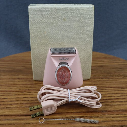 Vintage Lady Sunbeam Elektrorasierer LS-6 pink integriertes leichtes & hartes Reiseetui - Bild 21 von 23
