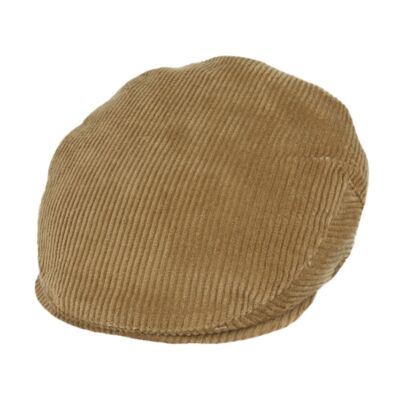 Corduroy Flat Peaked Cap Men's Classic 100% Cotton Corduroy