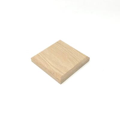 Massiv Eiche Quadratisch Holzplakette Handwerk Schild Sockel Untersetzer Ständer Fase Ogee