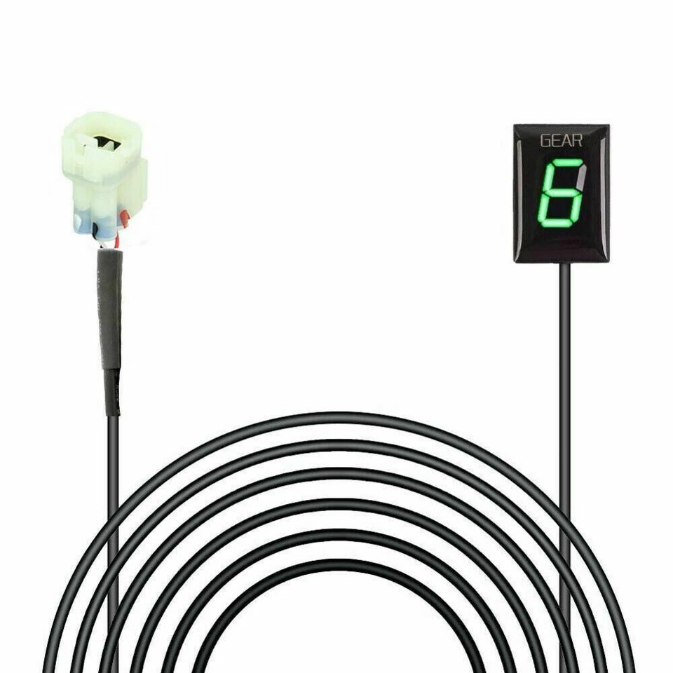 Indicador de marcha LED verde para motocicleta Honda CBR650F CBR600RR CBR1000RR CRF250L Foto 3 de 4