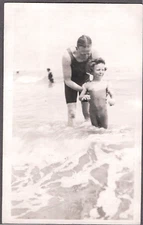 RPPC BOYS BEACH FASHION JAMES ADAMS SEAVIEW ISLE WIGHT ENGLAND PHOTO POSTCARD