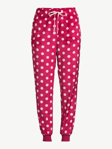 Joyspun Women's SIZE 2X 18W-20W PLUS Plaid Cuff Sleep Pants Color: Rose Sangria - Picture 3 of 9