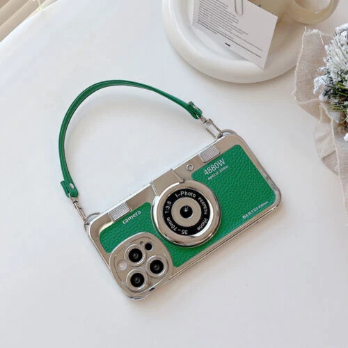 3D Vintage Camera Case Shockproof Girl Cover For iPhone 15 Pro Max 14 13 12 11 - 第 6/31 張圖片