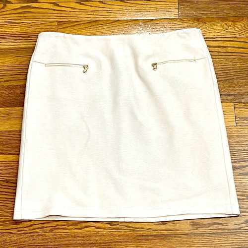 Pablo Gerard Darel Cream Pencil Skirt