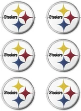 6-Pack Pittsburgh Steelers NFL Football Embroidered Iron On Patch 2.75inch SM286