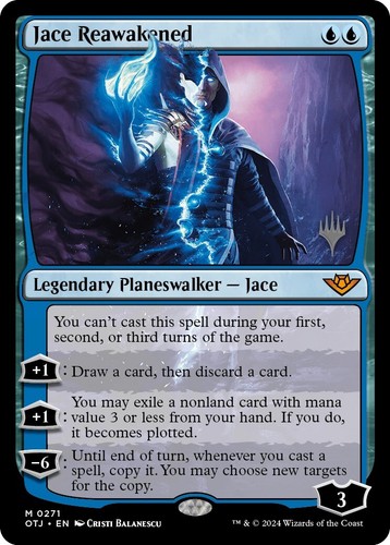 MTG Jace Reawakened Promo Pwfm 2024 Winter 0002 Japanese Limited