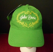 John Deere Youth Women's Green Trucker Hat "John Deere Tractor Girl " New w/Tag