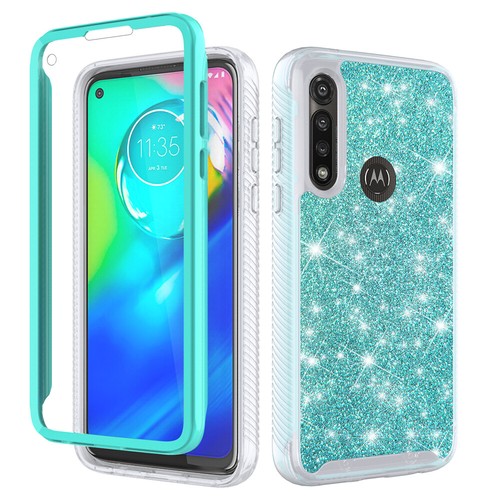 For Moto G FAST Built In Screen Glitter Shockproof Full Body Phone Case - 第 6/18 張圖片