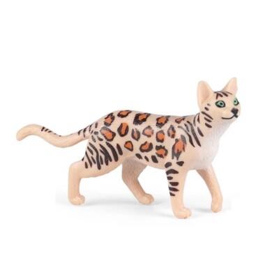 Bengal Cat Animal Toy PVC Action Figure Doll Kids Toys Party Gifts