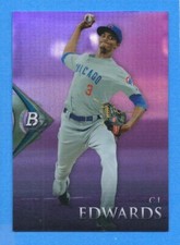 2014 Bowman Platinum Chrome Prospects Purple Refractor #72 C.J. Edwards Cubs