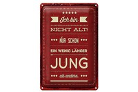 Blechschild Spruch 30X40 Cm Ich Bin Nicht Alt Schild