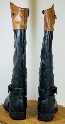 Marleylilly Asiana Riding Boots Faux Leather Size 8 Warm Inside - Picture 5 of 9