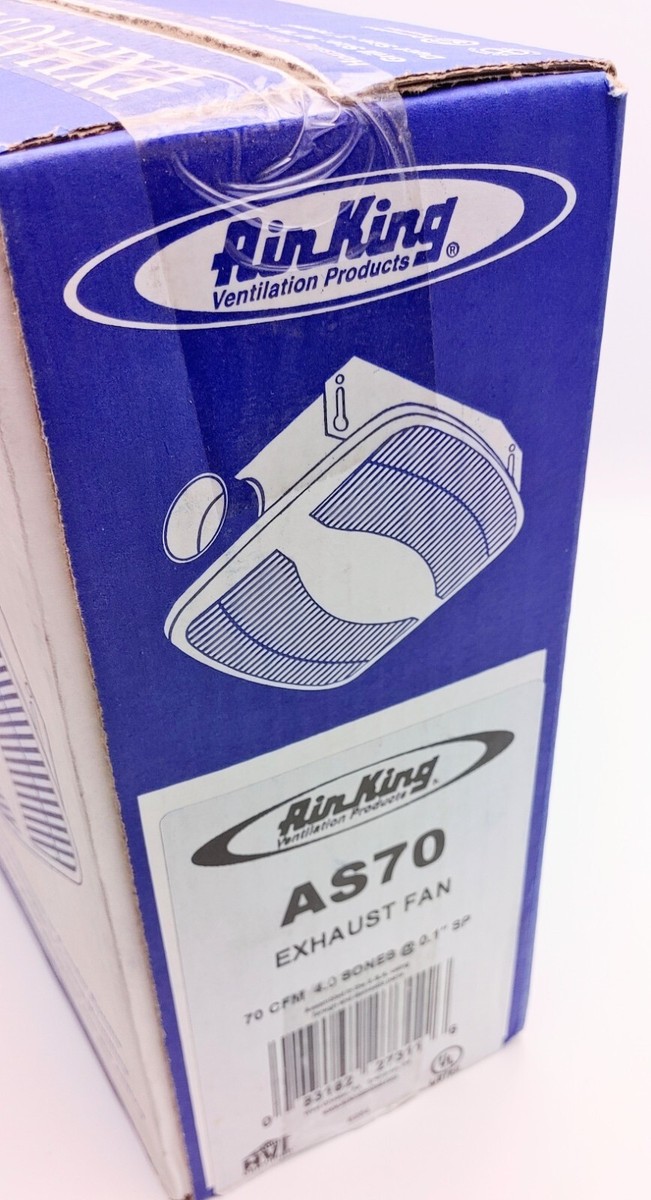 FACTORY SEALED Air King AS70 Bath Exhaust Fan White (LOCATION-7