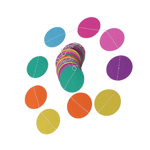 3 Pcs Round Flower Lantern Decoration Circle Dots Bunting Banners Paper - Foto 2 di 12