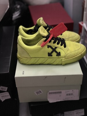 off white vulcanized low Neon Green | eBay