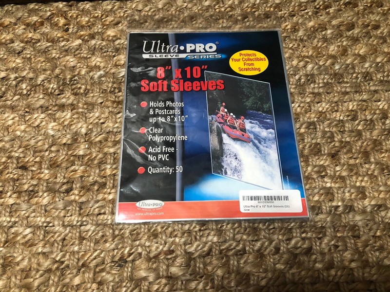 ULTRA PRO 8" X 10" SOFT SLEEVES ARCHIVAL ACID FREE PLASTIC PACK OF 50