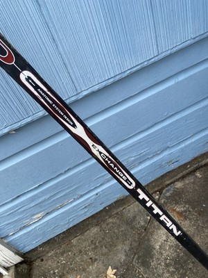 Used TITAN ASD 8000 Exchange Hockey Stick Rare Read 65” 22 oz Left