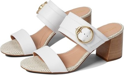 Cole Haan W23640 Size 9 Alina City Mule Sandal 65 mm Optic White