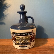 VINTAGE Sefton Pottery. LAMBS NAVY RUM FLAGON JUG (EMPTY) 750ml.