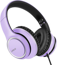 X8 Over-Ear Wired Headphones with Microphone with 1.45M-Tangle-Free Nylon Line 3