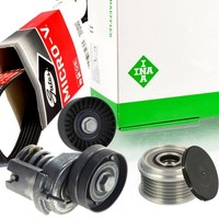 Gates 6PK1735 Keilrippenriemen-Satz + Freilauf FüR Audi Seat Skoda VW