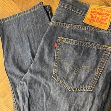Pantalones de mezclilla Levis 527 ajustados bootcut para hombre 34x34 azul lavado medio 0841