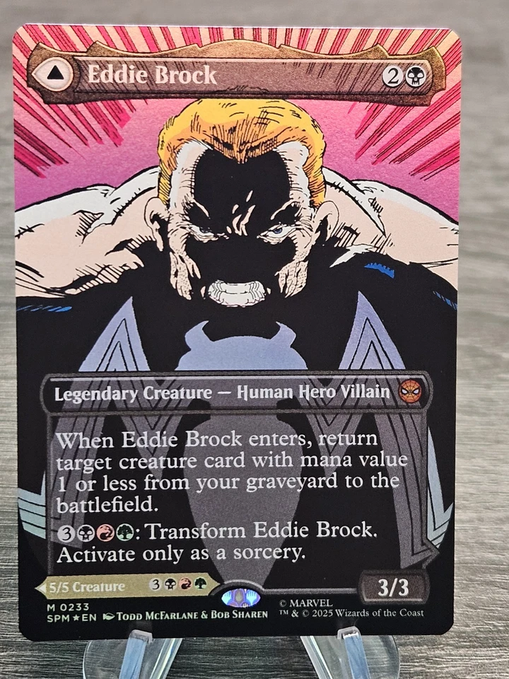 Magic Marvel's Spider-Man SPM Eddie Brock Borderless Foil 233 Mythic - Image 2 of 3