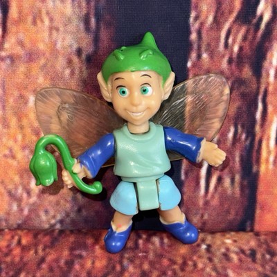 Disney Tinker Bell Fairy Boy Pixie Figure Movable Legs Blue Green Collectible