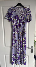 Kim & Co V Neck Mauve Multi Floral Dress Size XS/TP