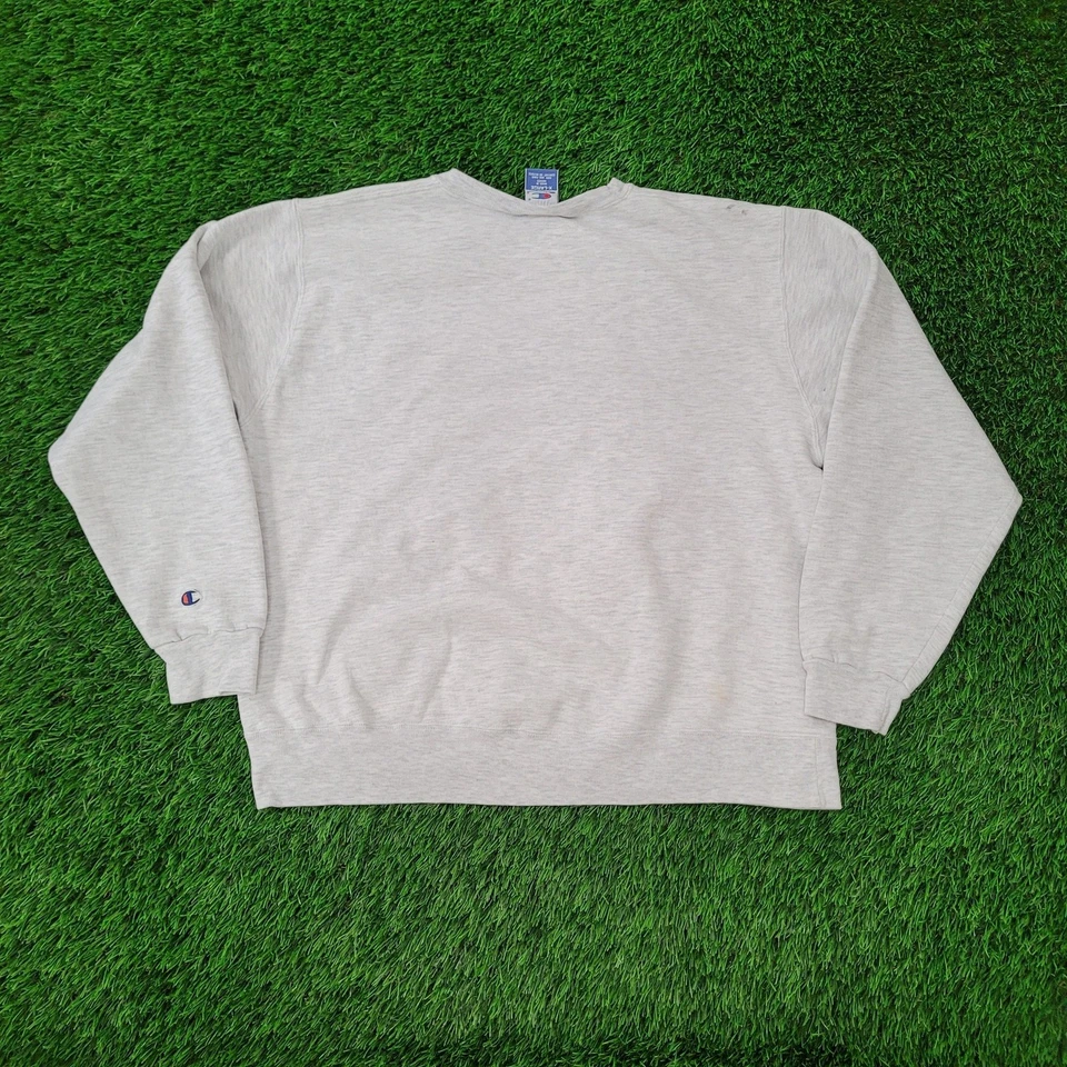 Vintage 90s Champion Sweatshirt Womens XL 24x24 Boxy Gray - Image 2 of 4
