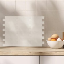 6 Pcs Tile Stickers Self Adhesive Wall Tiles Backsplash Peel and