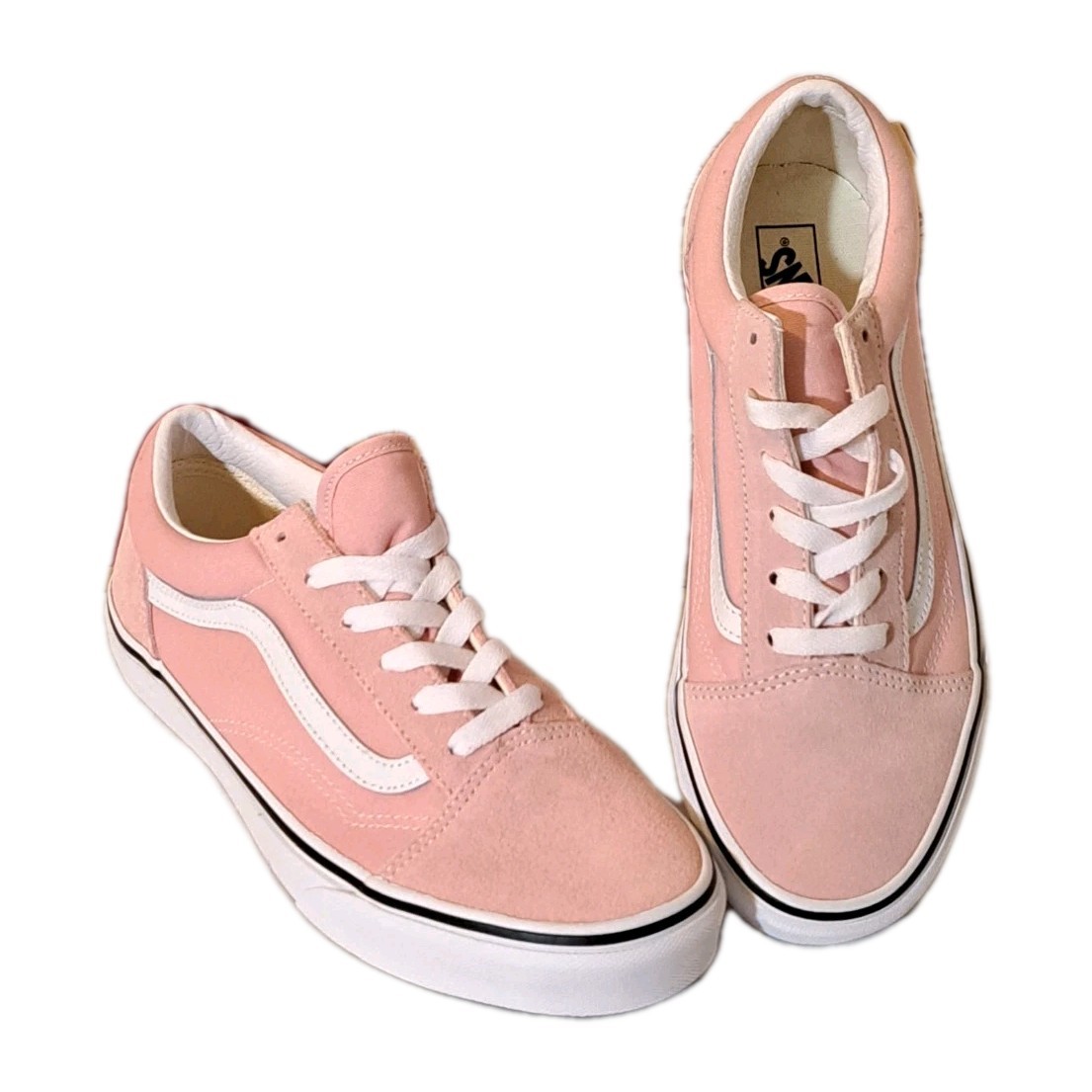 Vans Kids Girls Old Skool Lace Up  Sneaker, Canvas Powder Pink US 7  thumbnail 2