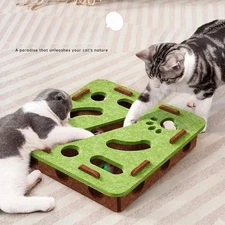 Cat Scratch Post Sisal Indoor Interactive Toy for Kitten Exercise