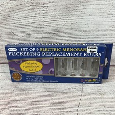 Flicker Flame Bulbs Christmas Replacement 120V Candelabra Base 9 Pack New