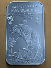 2020 1 oz silver coin YEAR OF THE RAT