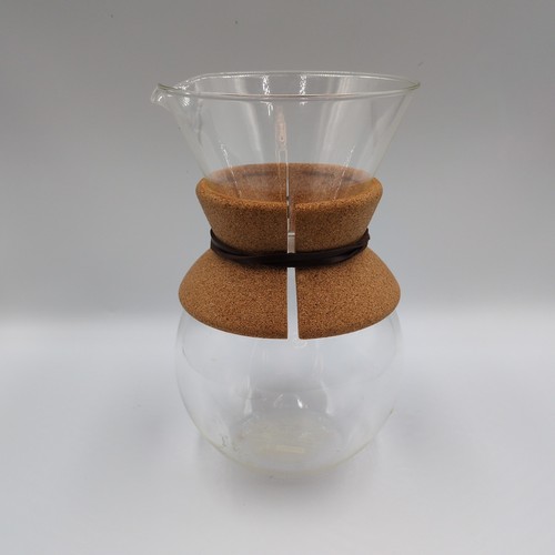 Bodum Glass Coffee Carafe 8” Glass Leather Pour Over Pitcher with Cork Collar - 第 11/14 張圖片