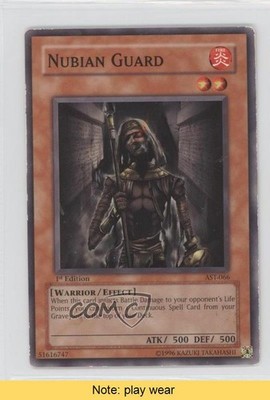 Nubian Guard 1st Ed. YuGiOh Ancient Sanctuary #AST-066 2004 READ 3y7