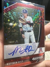 2020 Panini Prizm Draft Picks Red Donut Circle /99 Matthew Dyer #PDP120 Auto