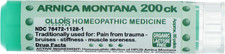 OLLOIS Vegan Arnica Montana 200CK Organic Lactose-Free Homeopathic Medicine, 80