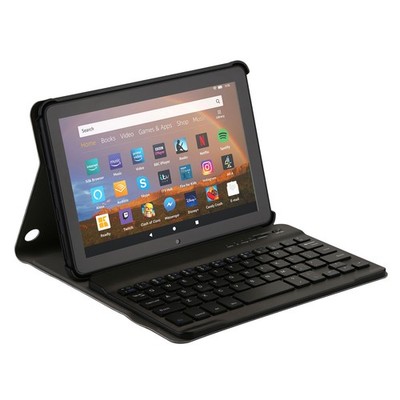 AGPtEK Keyboard Case with Wireless Keyboard for Kindle Fire HD 8/8 Plus Tablet
