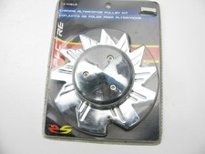 Spectre 44813 Chrome Alternator Pulley With Fan - 38 Single Groove