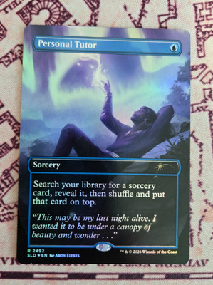 MTG Foil Personal Tutor Gale's Ambition Baldur's Gate Secret Lair NM