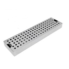 Drainage Tray with Perforated Top Rust-Resistant for Bar Counters, Cafes