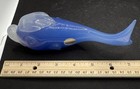 Archimede Seguso Murano Blue&White Glass  Fish/White Paperweight Rare Italy — photo 8