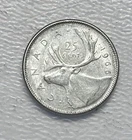 1966 - Canada 25 Cents/Quarter - 0.800 Silver Coin