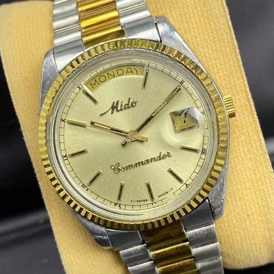 Mido Commander Day Date Automatic President's Watch Ref 8259