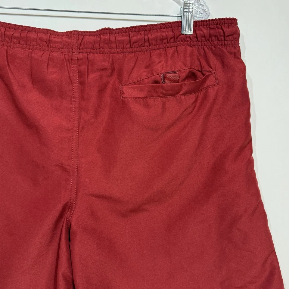 Croft & Barrow Swim Trunks Men's Size Medium Red Shorts Mesh Lined Drawstring - Image 4 of 4