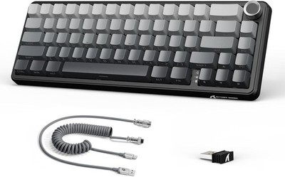 LexonElec x Attack Shark X66 60% Mechanische Tastatur Kabellos mit Lautstärkereg