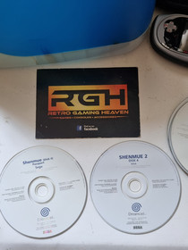 SHENMUE 1 + 2 / ALL 8 DISCS SEGA DREAMCAST GAME WHITE PROMO / PROMOTIONAL DEMO