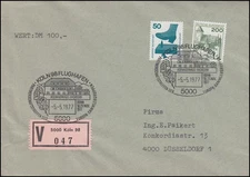 700A+920A incidente & BuS lettera valore SSt Colonia Adenauerhaus 5.5.1977 n. Düsseldorf